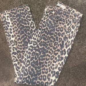 Trendy Leopard Print Skinny Jeans